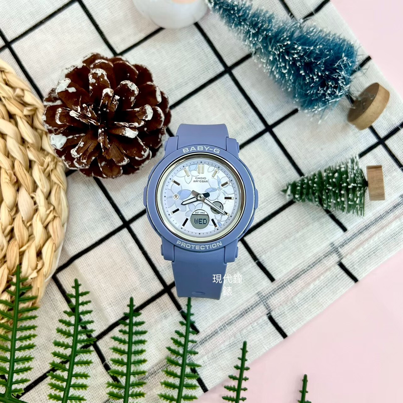 【Baby-G】BABY-G 精緻優雅花卉 雙顯錶 女錶BGA-290FL-2A 41.5mm 現代鐘錶