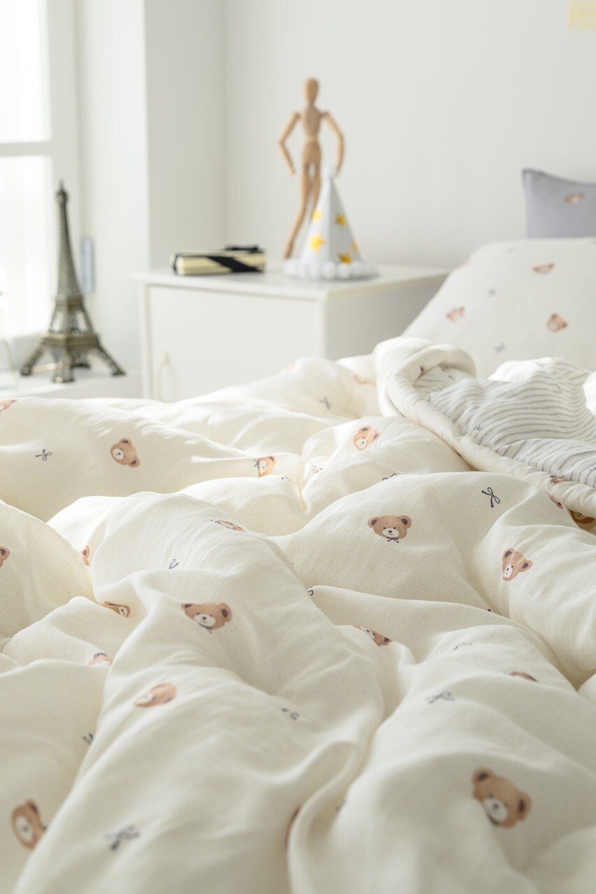 熊熊蝴蝶結四季被/枕頭套