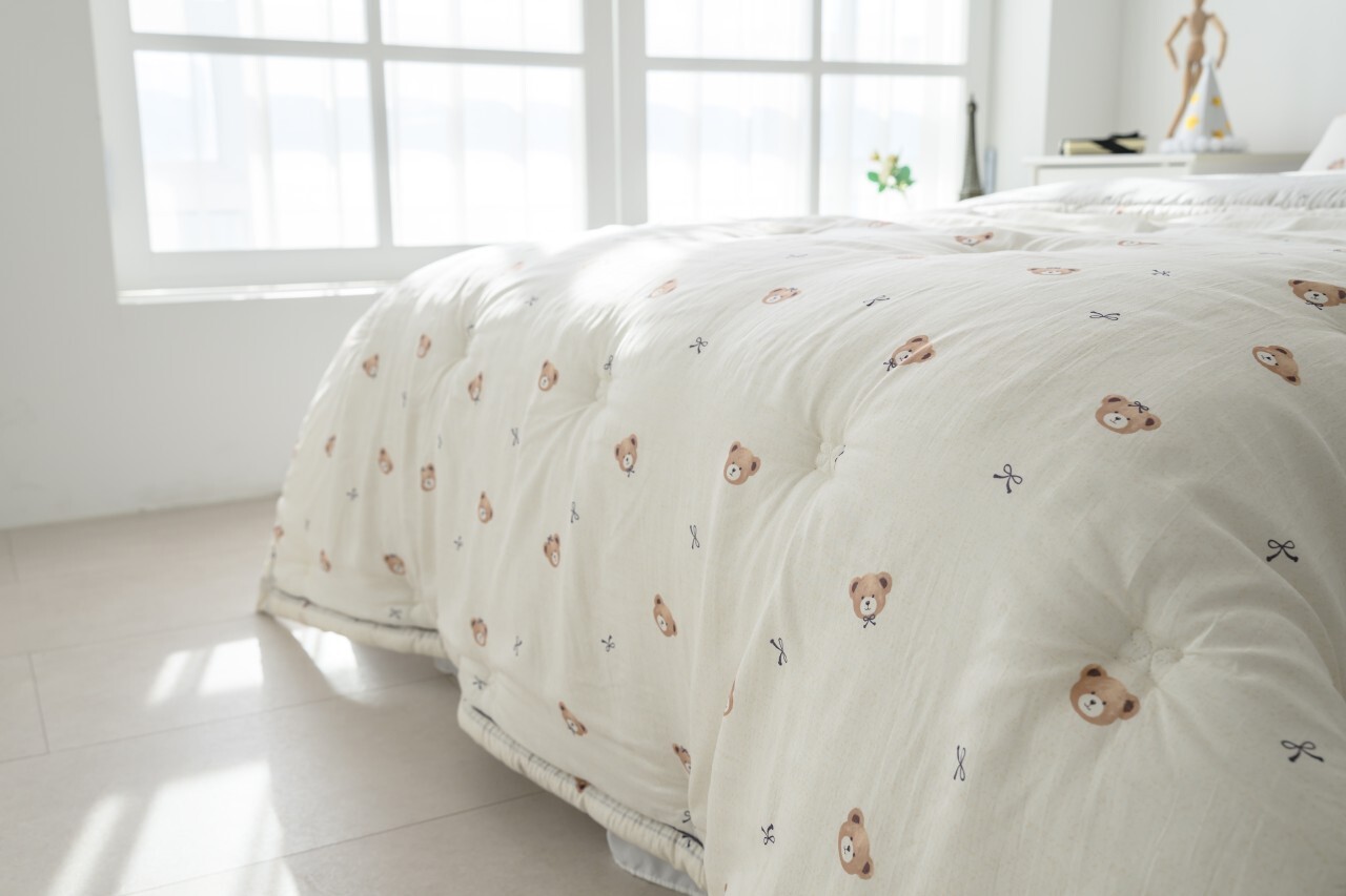 熊熊蝴蝶結四季被/枕頭套