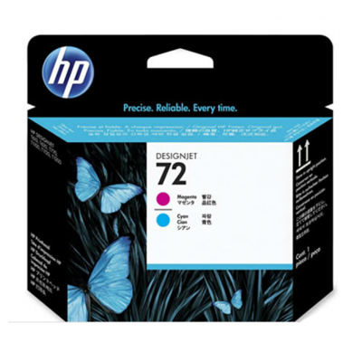 HP C9383A (72) MAGENTA 洋紅/CYAN 藍色 打印頭 FOR DESIGNJET T610/T1100 101072218