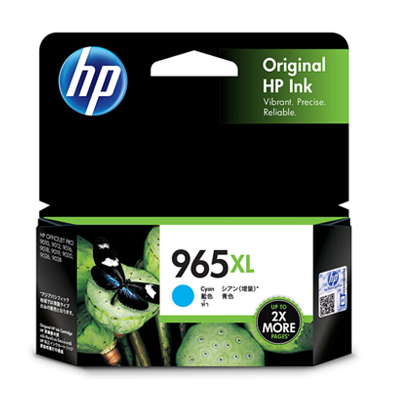 HP 3JA81AA (NO.965XL) CYAN ORIGINAL INK CARTRIDGE 101072521
