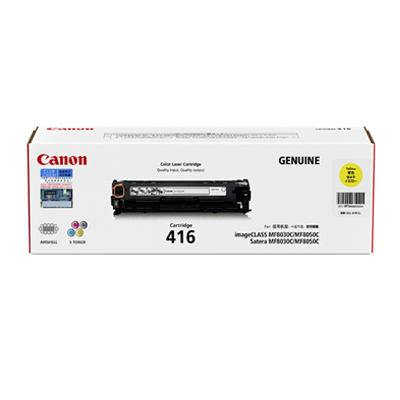 CANON 碳粉盒  416Y YELLOW 黃色   MF8050CN 102031078