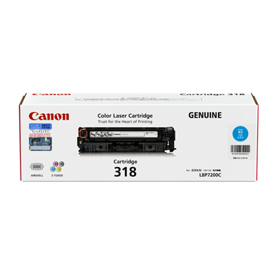 CANON   318C CYAN 藍色 FOR LBP7200CDN 102031072