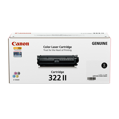 CANON 碳粉盒 322BK II BLACK黑色   LBP9100CDN 102031100