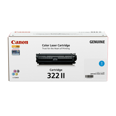 CANON 碳粉盒 322C II CYAN 藍色  LBP9100CDN 102031101