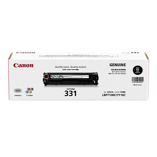 CANON   331 BLACK黑色 碳粉盒   LBP7100CN/7110CW, MF8280CW 102031124