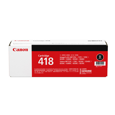 CANON   418 BLACK黑色 碳粉盒   MF8580CDW      2662B007AA01 102031139