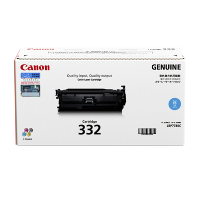 CANON 碳粉盒  332 CYAN 藍色   LBP7780CX    6262B003AA01 102031153