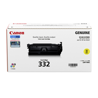 CANON 碳粉盒 332 YELLOW 黃色   LBP7780CX     6260B003AA01 102031155