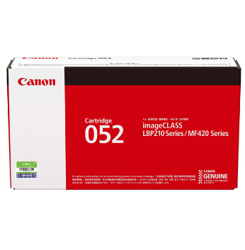 CANON CART. 052 BLACK黑色 碳粉盒   LBP215X, LBP214DW (2199C003AA01) 102031200