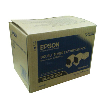 EPSON S050594 BLACK黑色 碳粉盒   C3900DTN (DOUBLE PACK) 102052119