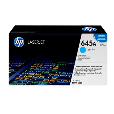 HP C9731A #645A CYAN 藍色 碳粉盒   CLJ 5500/5550 (12K) 102072059