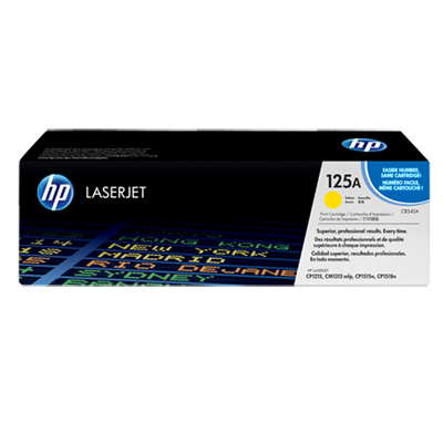 HP CB542A #125A YELLOW 黃色 碳粉盒   CP1215/1515/1518/CM1312 (1.4K) 102072135