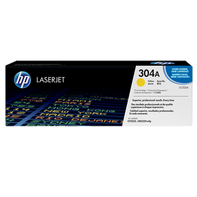 HP CC532A #304A YELLOW 黃色 碳粉盒   CLJ CP2025/2020/CM 2320 (2800 PAGES) 102072150