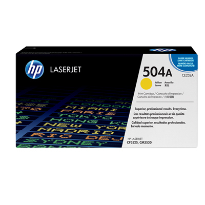 HP CE252A #504A YELLOW 黃色 碳粉盒   CP3525/M3530 (7K) 102072155