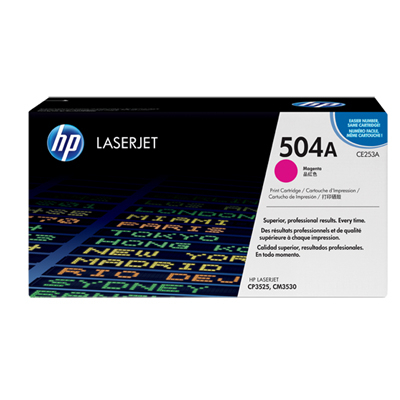 HP CE253A #504A MAGENTA 洋紅 碳粉盒   CP3525/M3530 (7K) 102072156