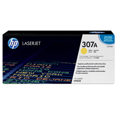 HP CE742A #307A YELLOW 黃色 碳粉盒   CP5225  (7.3K) 102072169