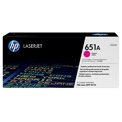 HP CE343A #651A MAGENTA 洋紅 碳粉盒   MFP775 (16K) 102072220