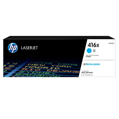 HP W2041X #416X CYAN 藍色 鐳射打印機 碳粉盒     M454/M479 (6000 PAGES) 102072380