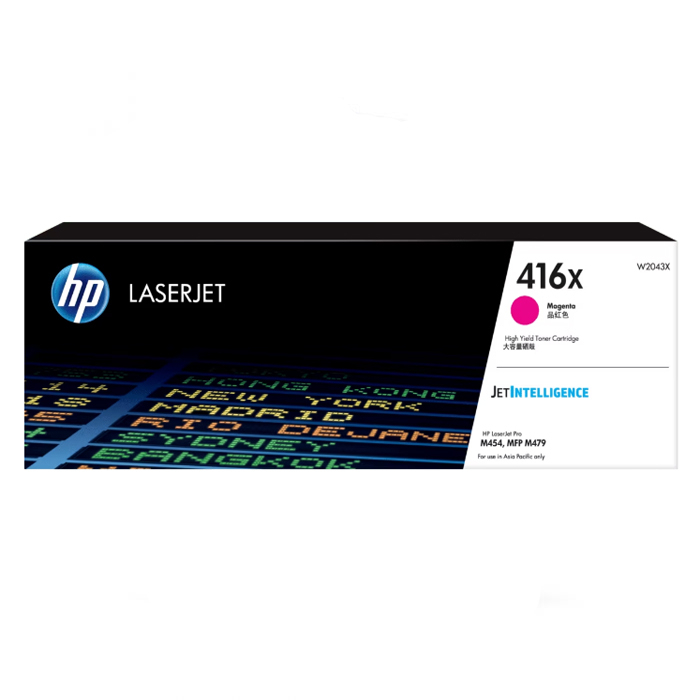 HP W2043X #416X MAGENTA 洋紅 鐳射打印機 碳粉盒     M454/M479 (6000 PAGES) 102072382