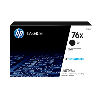HP CF276X (NO. 76X) BLACK黑色 碳粉盒     M404/M428 (10,000 PAGES) 102072384