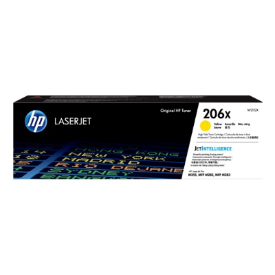HP W2112X #206X HIGH YIELD YELLOW 黃色 ORIGINAL 鐳射打印機 碳粉盒   (2,450PAGES) 102072405