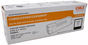 OKI 43324428 BLACK黑色 碳粉盒   C5800/C5900/C5550MFP 102127044