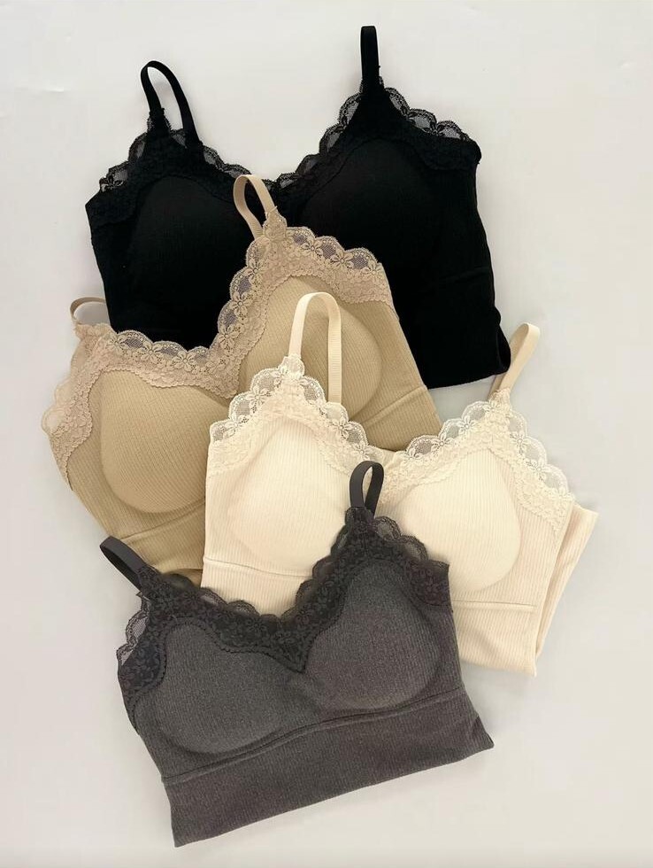 HH58 蕾絲發熱吊帶內衣 1cm 全蠶絲 SIZE:M-XXL  MADE IN KOREA