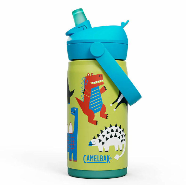 Camelbak Flip Straw兒童吸管不鏽鋼保溫瓶(保冰) - 恐龍聚會