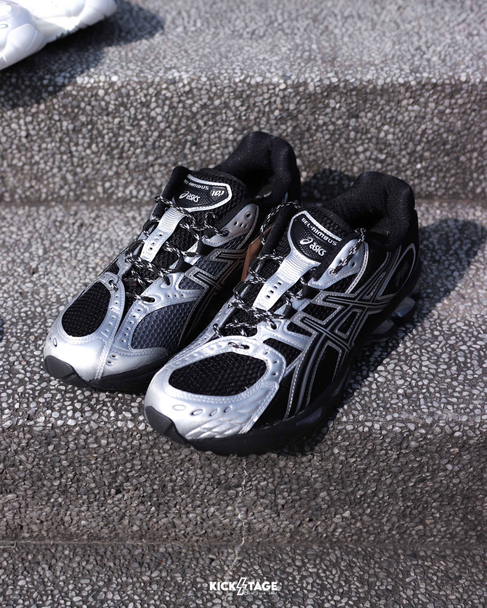 男女鞋 ASICS GEL-NIMBUS 10.1 黑銀 緩震 支撐 網眼 透氣 運動 休閒鞋【1203A820-001】