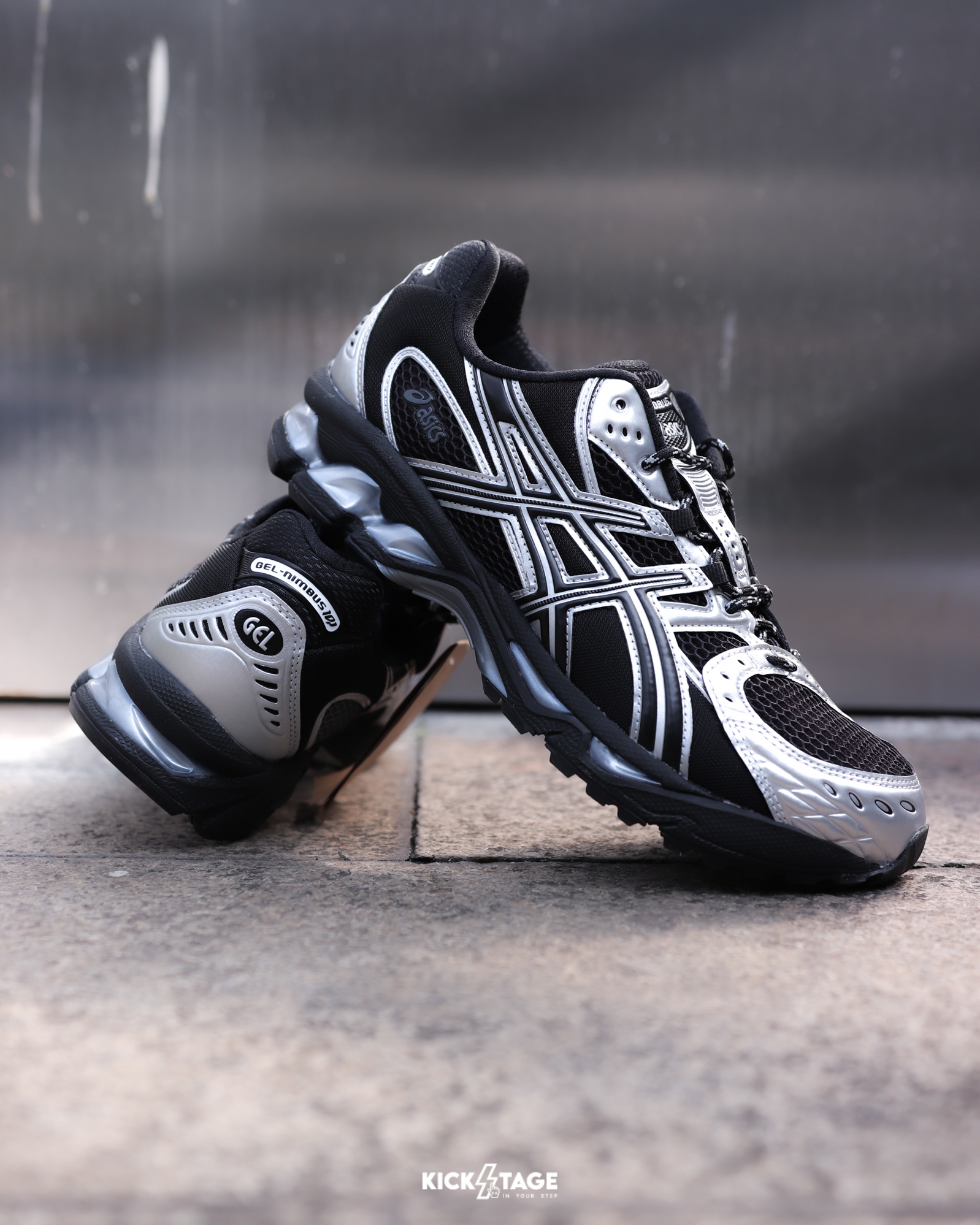 男女鞋 ASICS GEL-NIMBUS 10.1 黑銀 緩震 支撐 網眼 透氣 運動 休閒鞋【1203A820-001】