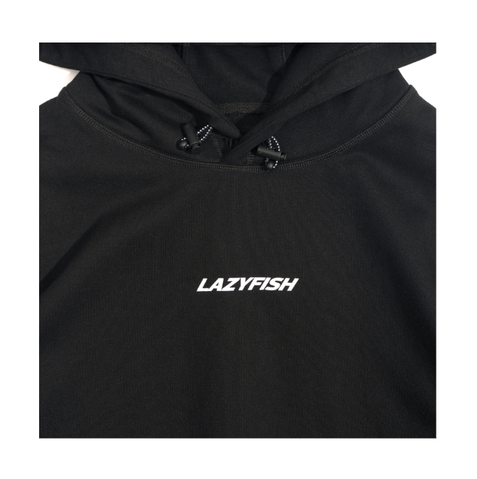 ▲LAZYFISH Crew Hoodie 26’s – Black 帽Ｔ