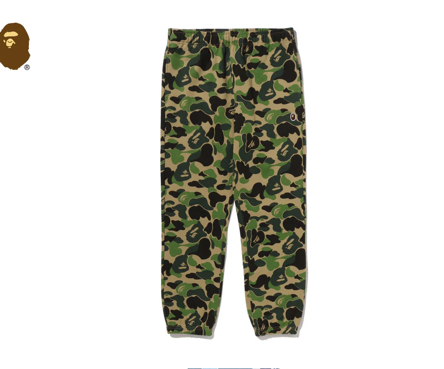 【BAPE男生】0110 發售 ABC CAMO APE HEAD ONE POINT SWEAT PANTS