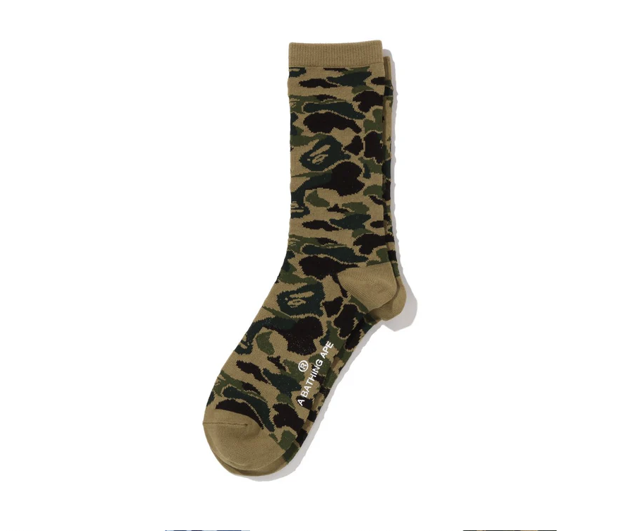 【BAPE配件】0110 發售 ABC CAMO JACQUARD SOCKS