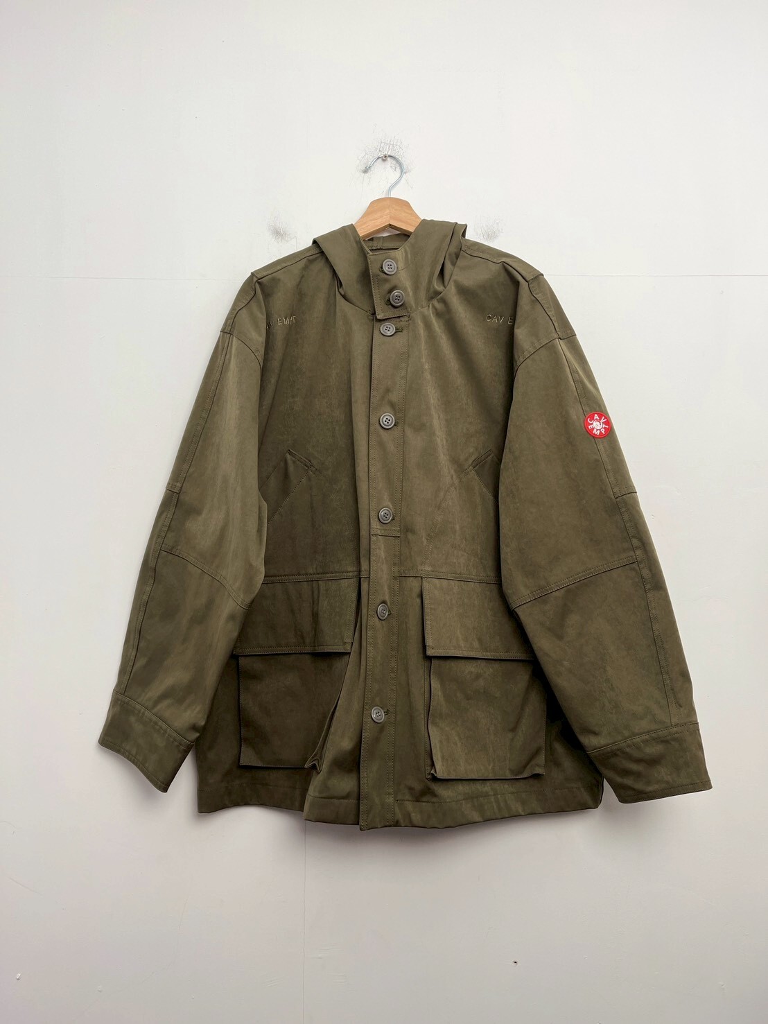 Cav Empt C.E Heavy PN Hood Jacket OLIVE SIZE XL