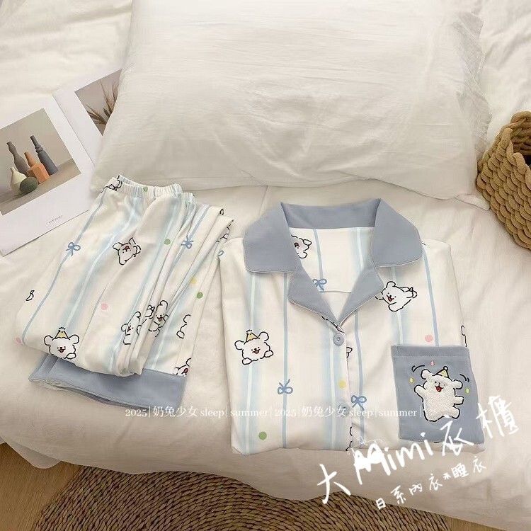 線條小狗德絨居家服