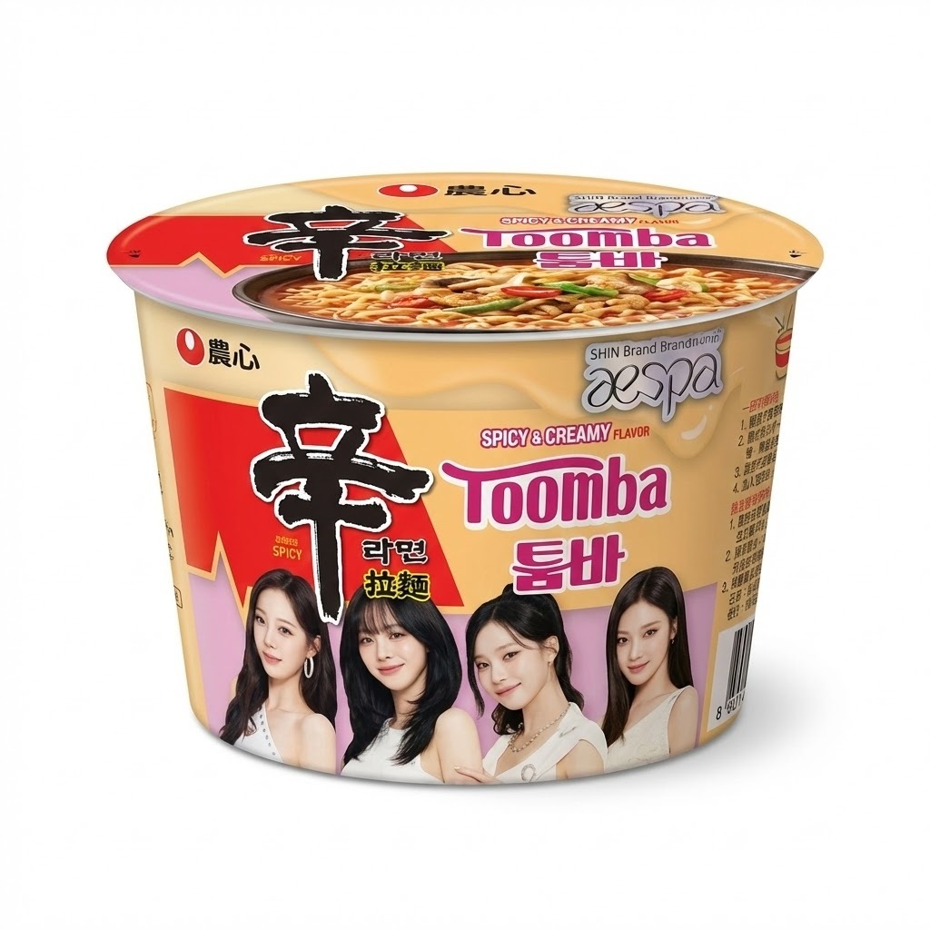 韓國 農心 辛炒麵 辣白醬 大碗麵 113g aespa聯名款