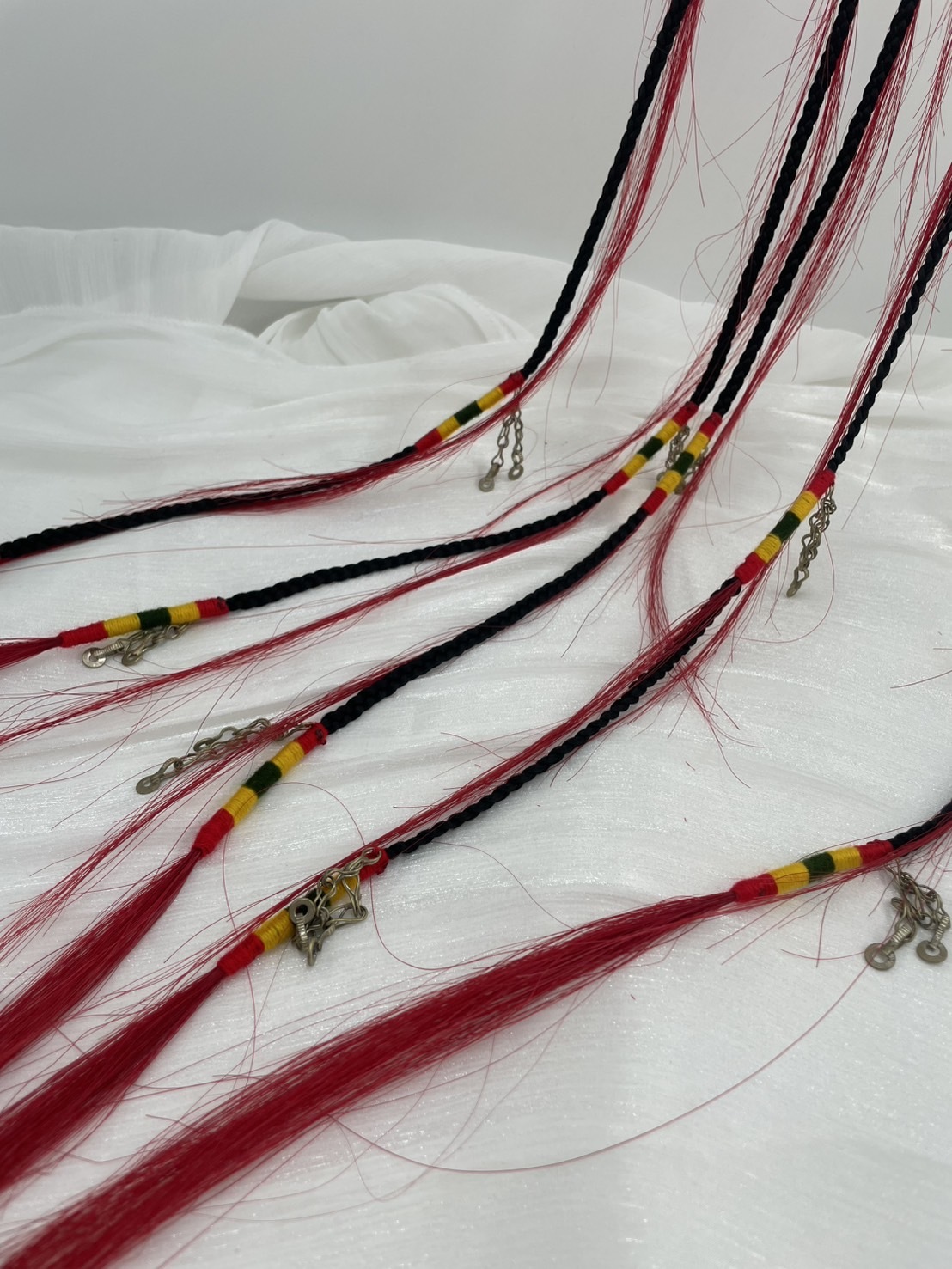 W-No.14紅色馬毛流蘇萊冠148cm