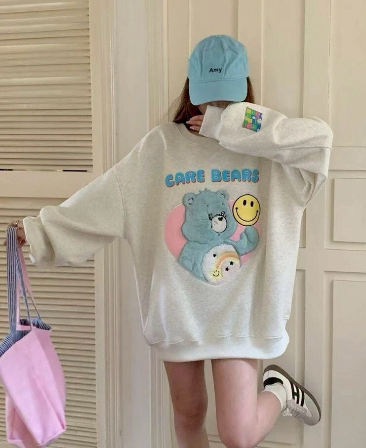 絨布熊熊笑臉刷毛棉質衣