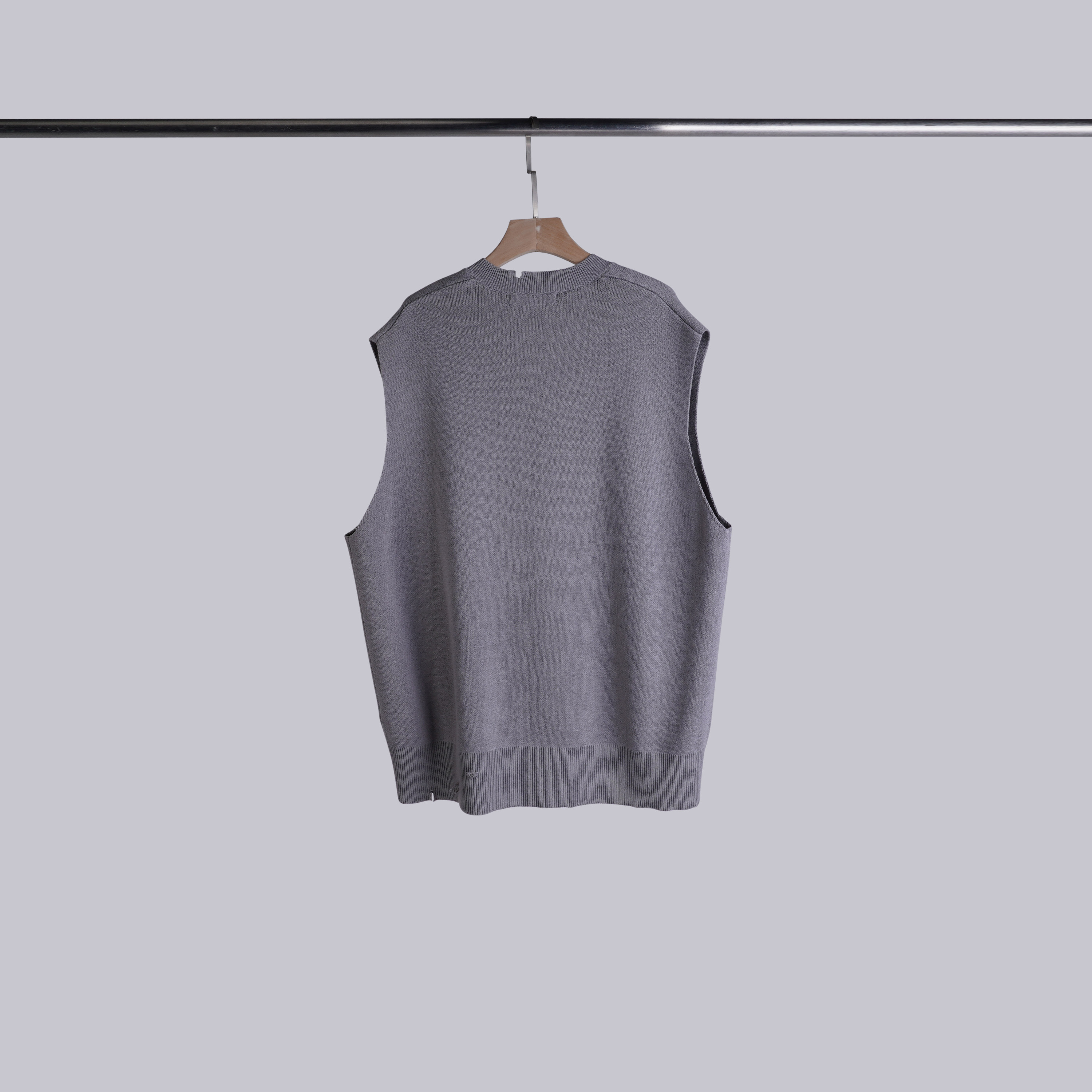 破壞感針織背心 | 芝麻灰