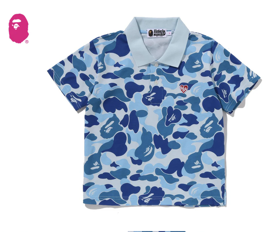 【BAPE女生】0110 發售 ABC CAMO CROPPED POLO SHIRT