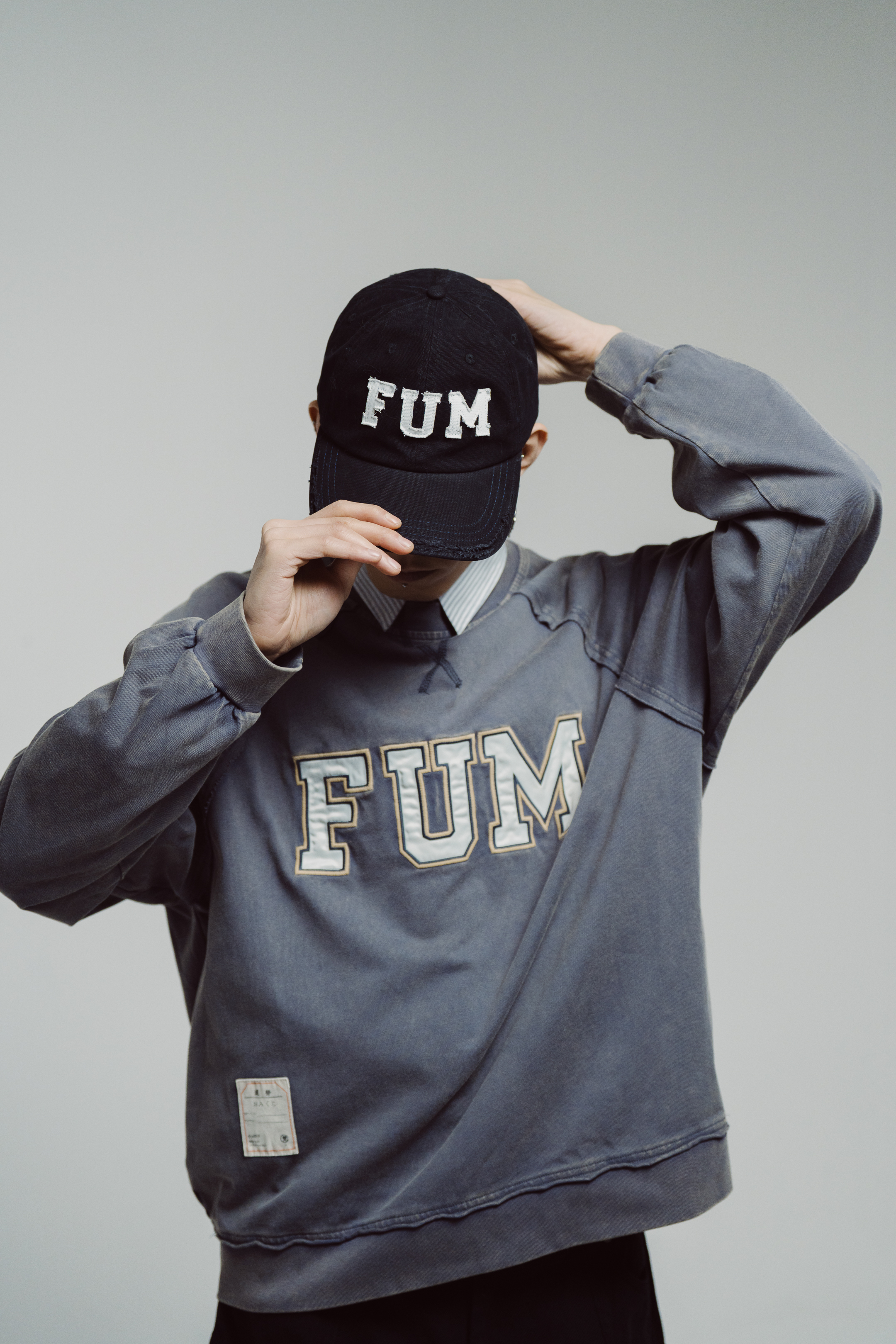 FUM Applique cap｜Black｜Hong Kong Original Design