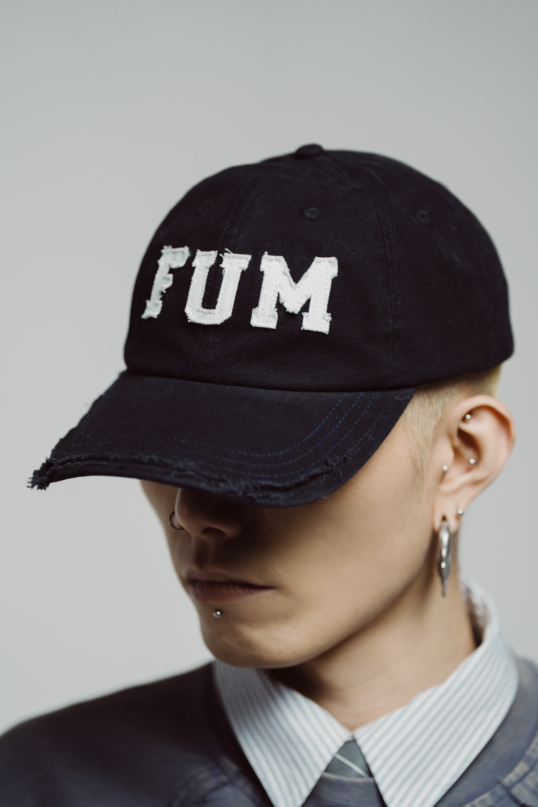 FUM Applique cap｜Black｜Hong Kong Original Design