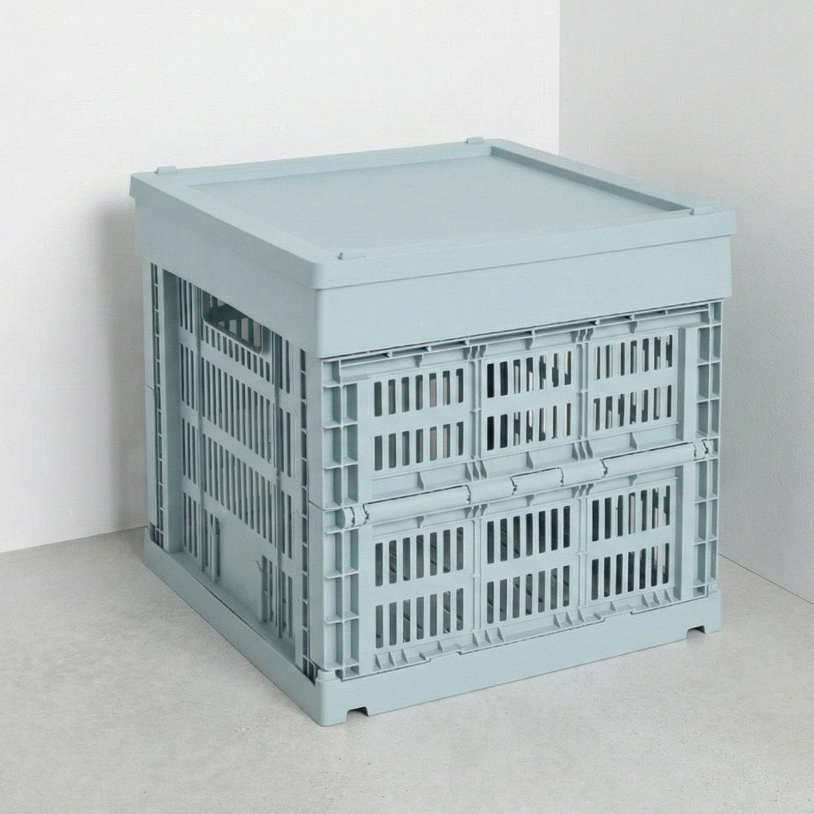 HAY Colour Crate Lid / 收納籃蓋 M正方-Cube (塑膠)