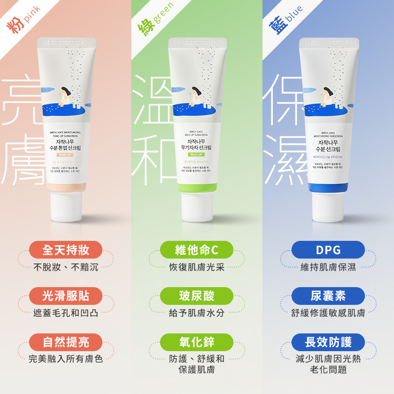 韓國 Round Lab 1025獨島 白樺樹妝前防護乳 50ml【AV007】