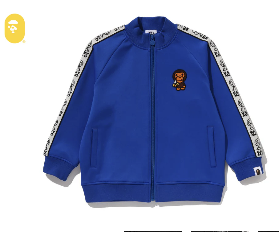 【BAPE童裝】0110 發售 BABY MILO LINE TAPE TRACK JACKET