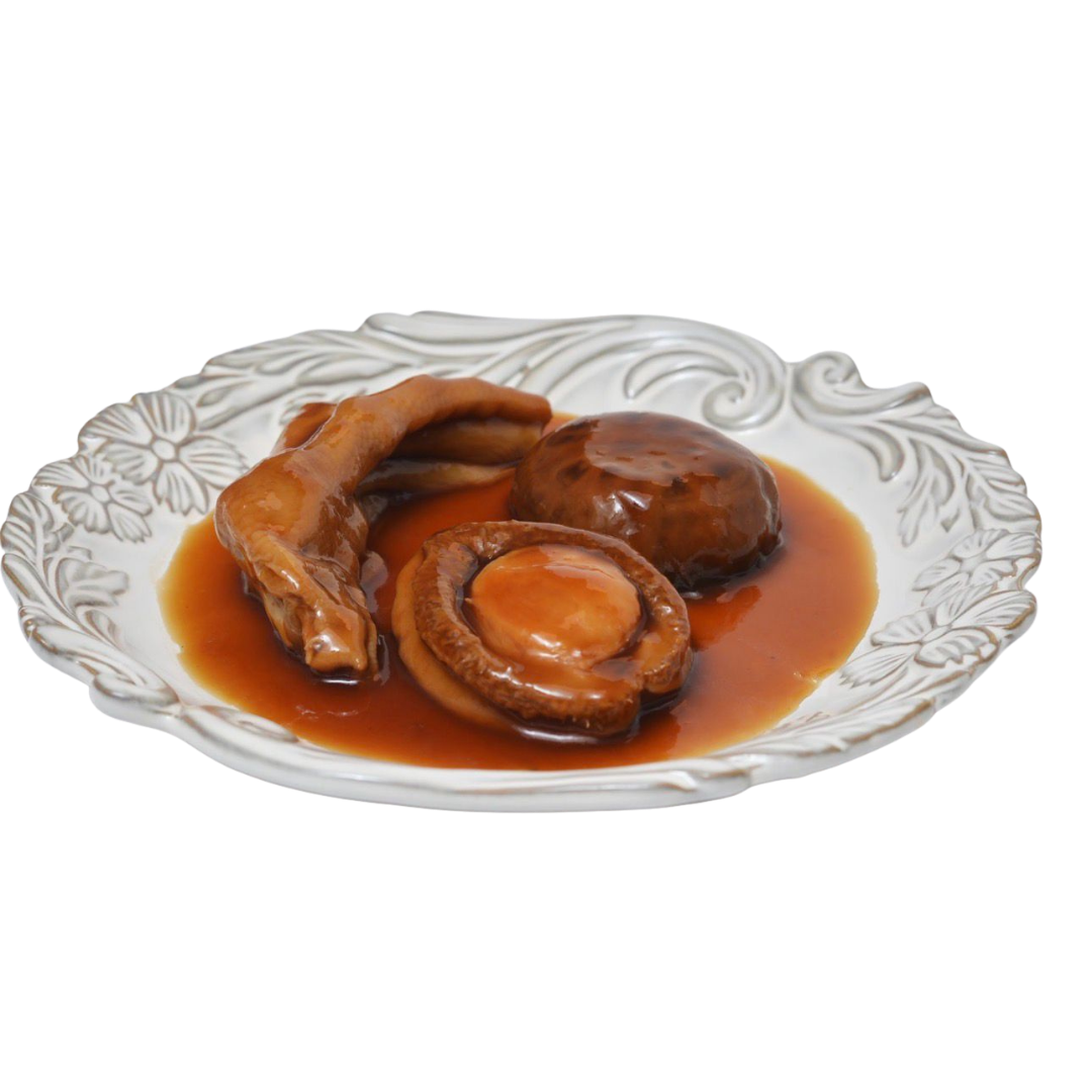 PRM-FFG0109-039 南非六頭鮑魚扣鵝掌花菇300g/包 (A39)