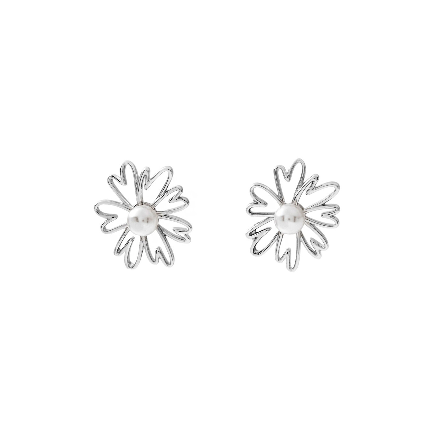 平價飾品,銀針,花,耳環