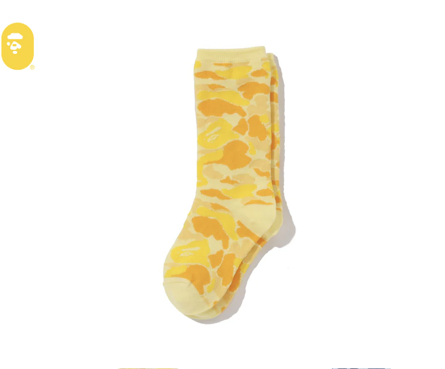 【BAPE配件】兒童尺寸 0110 發售ABC CAMO SOCKS