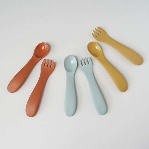 KINTO-BONBO 兒童餐匙餐叉組,專為嬰幼兒設計,日式簡約風格